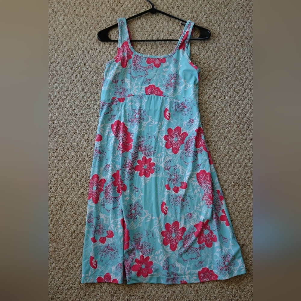 Columbia PFG Freezer III Blue Floral Omni-Freeze Dress UPF50 size S/P